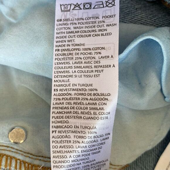 Na-kd Light Wash High Rise Straight Leg Jeans NWT Size 38EU 28US - Picture 4 of 5